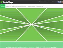 Tablet Screenshot of partyshop.com.au
