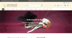 Desktop Screenshot of partyshop.at